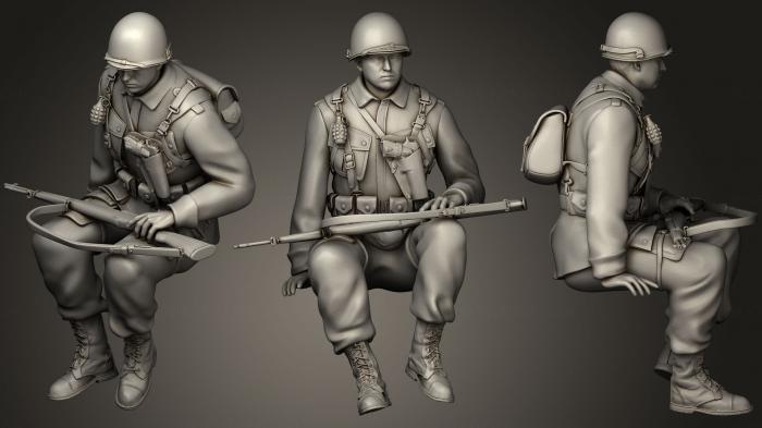 Military figurines (STKW_0241) 3D model for CNC machine